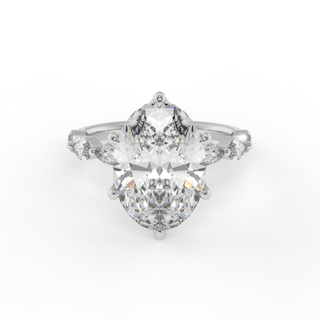 Floral Prong Oval