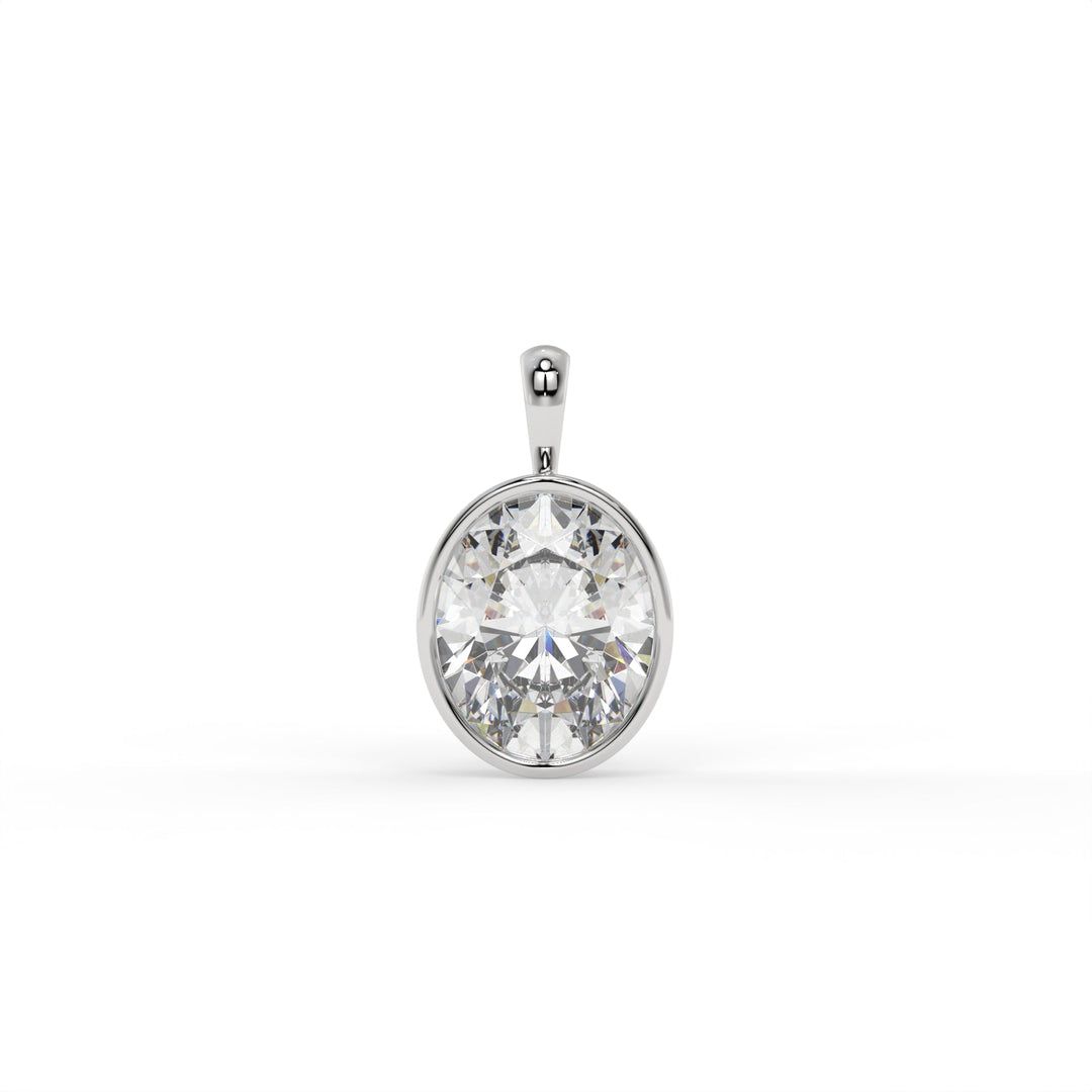 Oval Solitaire Pendant