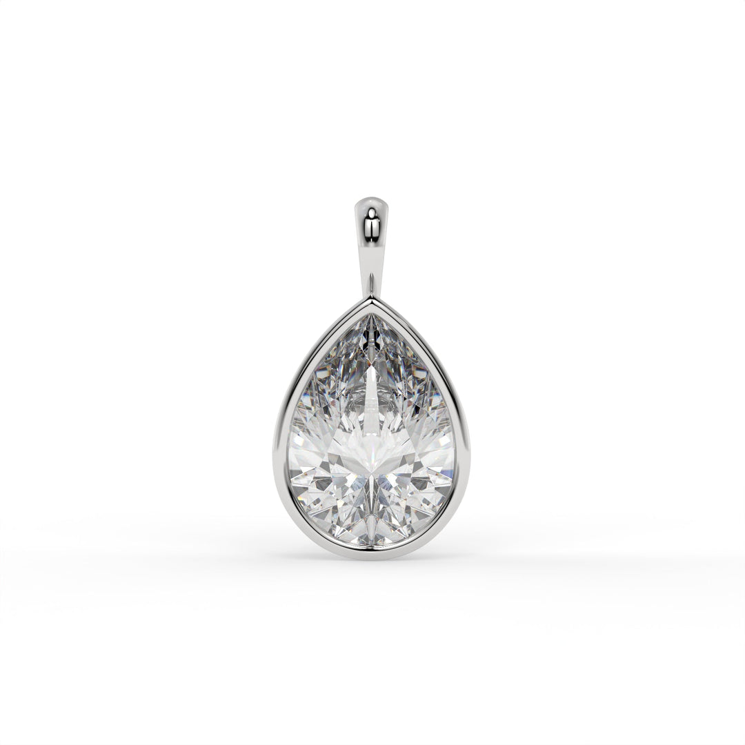 Pear Solitaire Pendant