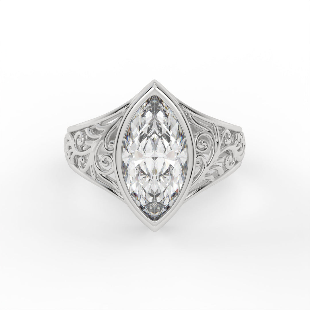 Antique Crest Marquise