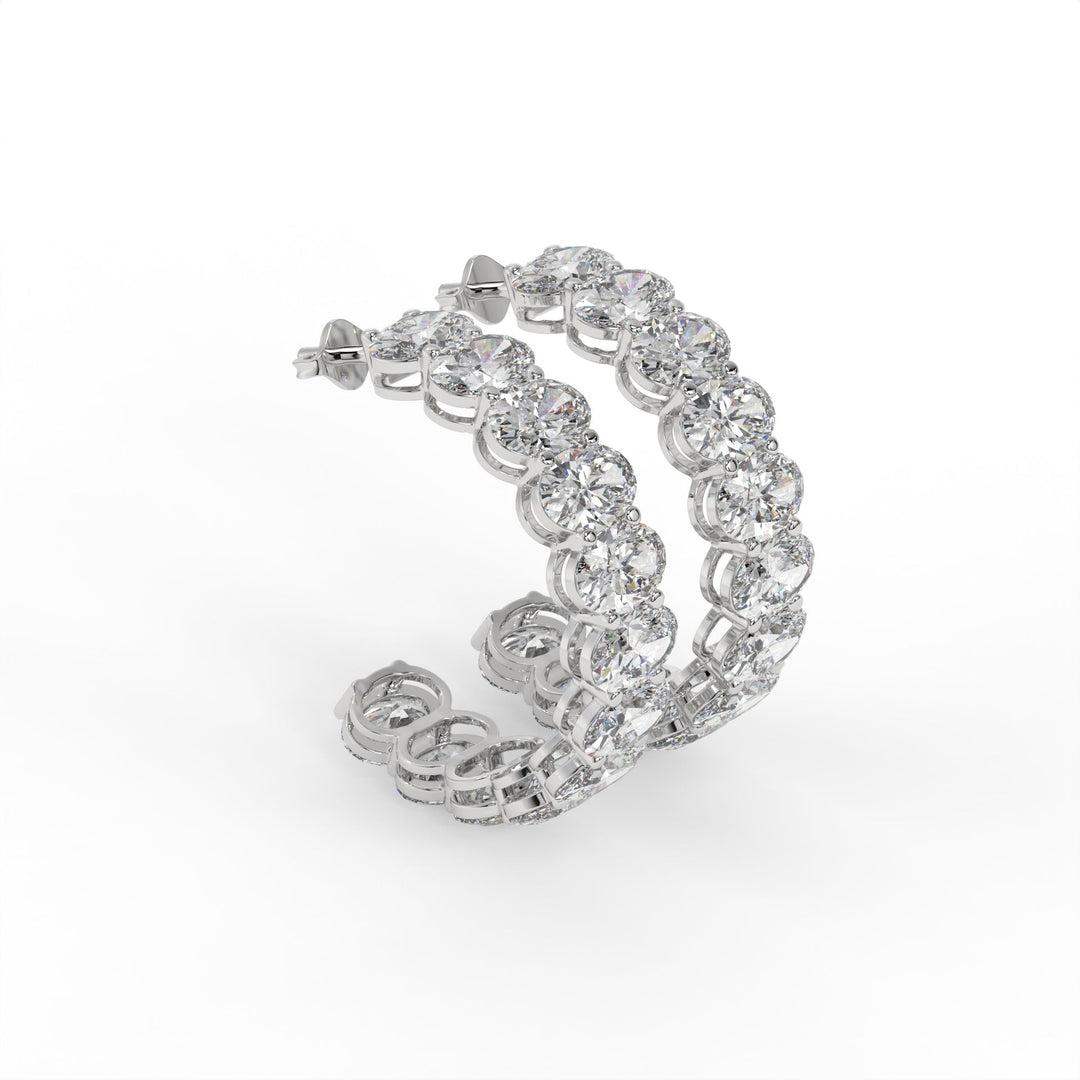 Oval Grandeur Hoops