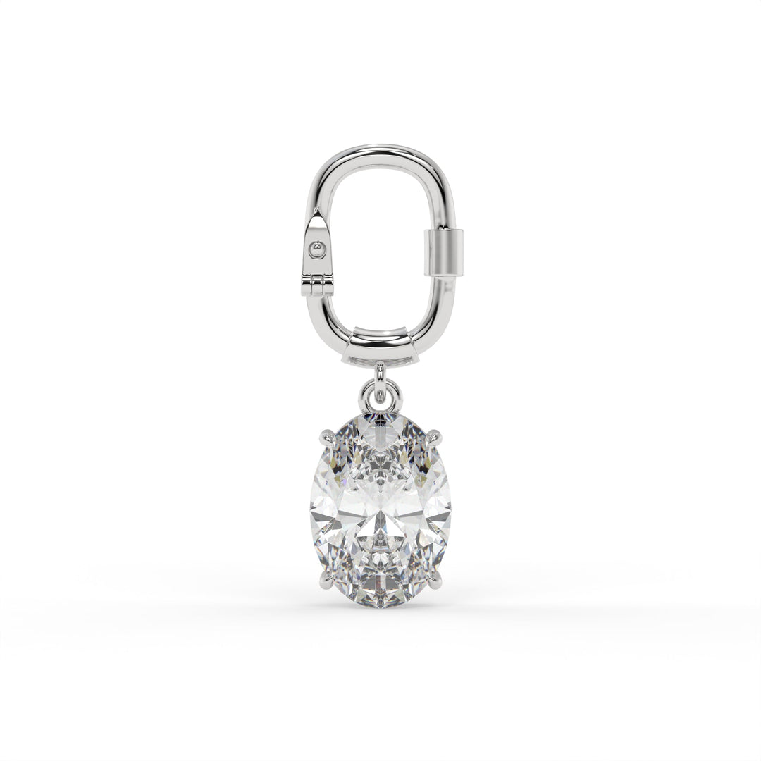 The Oval Glint Bag Charm