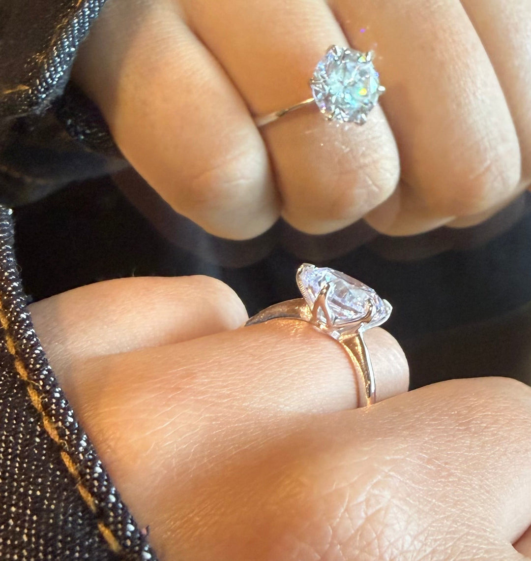 Petal Prong Round Solitaire