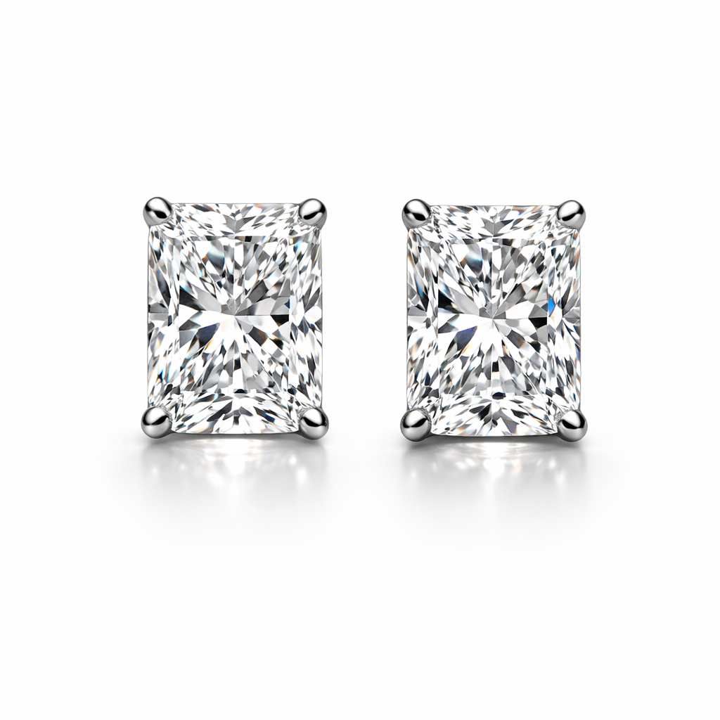 Radiant Solitaire Studs